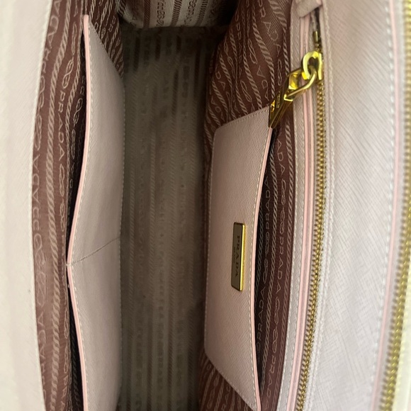 PRADA Prada Saffiano Lux Orchidea Medium Double Zip Tote Bag - Picture 7 of 16